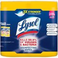 Reckitt Benckiser LYSOL® Disinfecting Wipes, 7X7-1/4, Lemon And Lime Blossom, 80 Wipes/Canister, 2 Canisters/Pack 80296PK